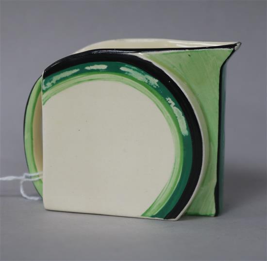 A Clarice Cliff Bizarre cream jug